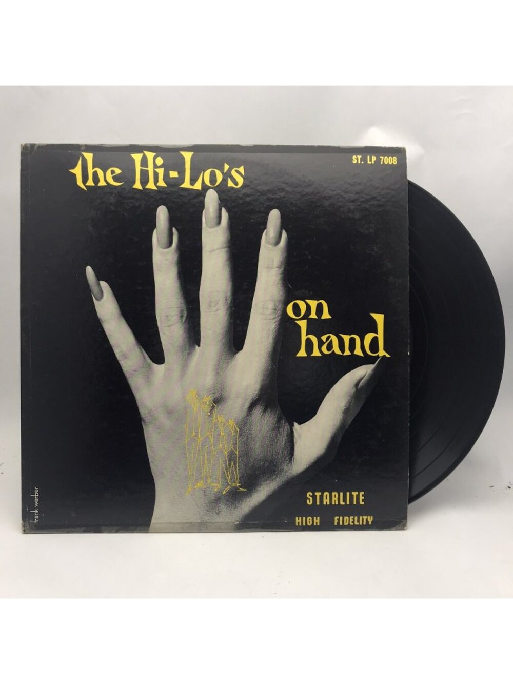 The Hi-Lo's On Hand Early Starlite Label  LP Vinyl Cover Wear Vocal Group